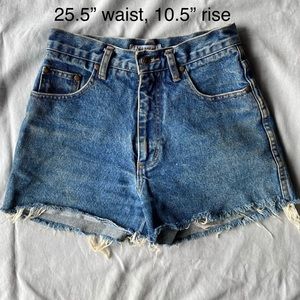 Vintage guess cut off high rise denim shorts